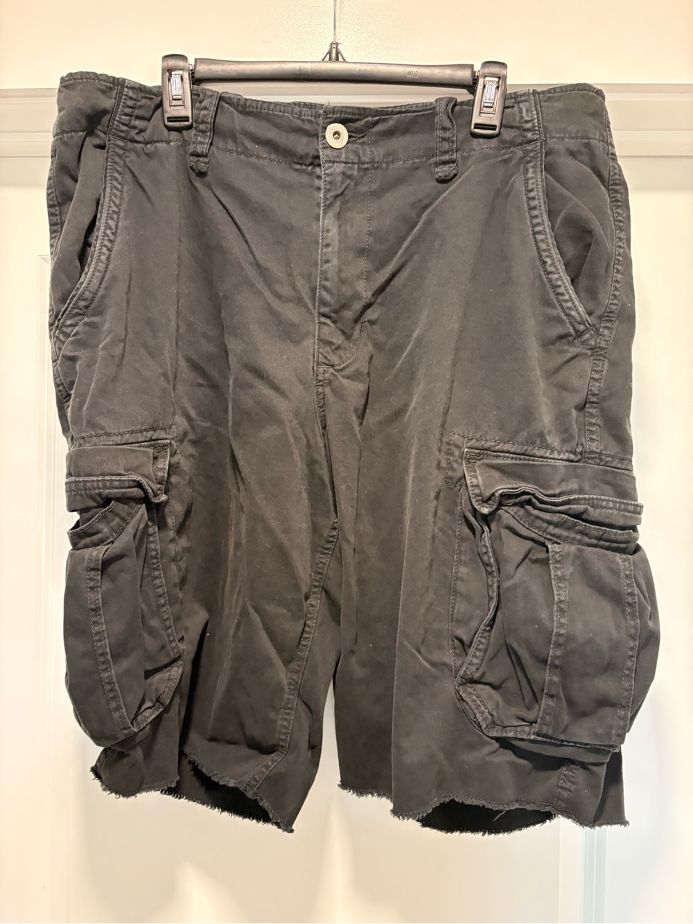 American Eagle Outfitters Men's Cargo Shorts — Charcoal Navy